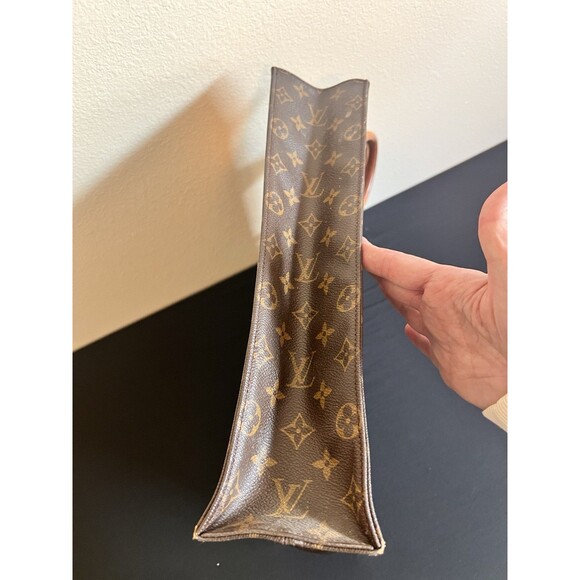 Louis Vuitton Sac Plat MM Monogram Tote Bag MI0599 Made in France Authentic 1999 - Picture 9 of 15